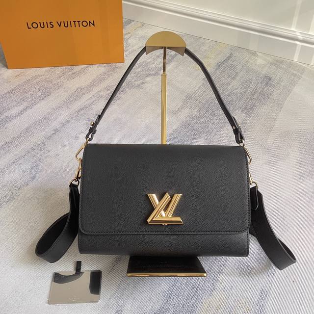 头层皮 独家定制实拍顶级原单加强版芯片版 M24639黑色 M25359米白 M24640焦糖色顶级原单动态变码本款 Soft Twist 手袋取材柔软牛皮革，