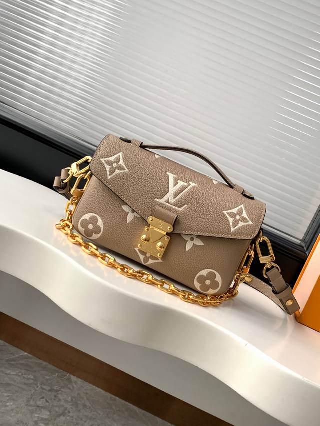 动态163C01芯片 顶级原单加强版 M23081杏印 本款 Pochette MéTis East West 手袋取材 Monogram Empreinte