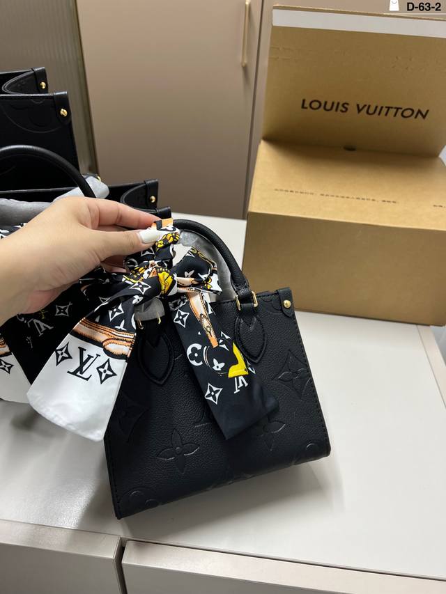 小 芯片版本 全钢五金 Lv路易威登丛林托特包 奢华与经典的老花托特 包型方正挺括 非常气质 D-63A尺寸34×27 25×20 18×15折叠盒飞机盒