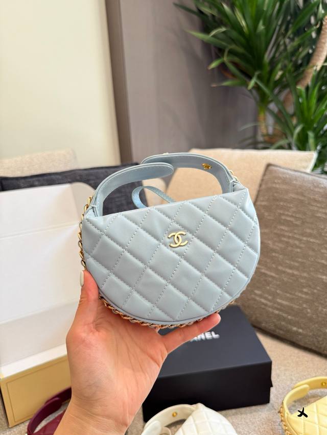 Chanel23C呼啦圈黑金手提包 全,全套Chanel香奈儿23C呼啦圈黑金手提包 可爱到爆炸可Diy链条肩背香奈儿女孩冲