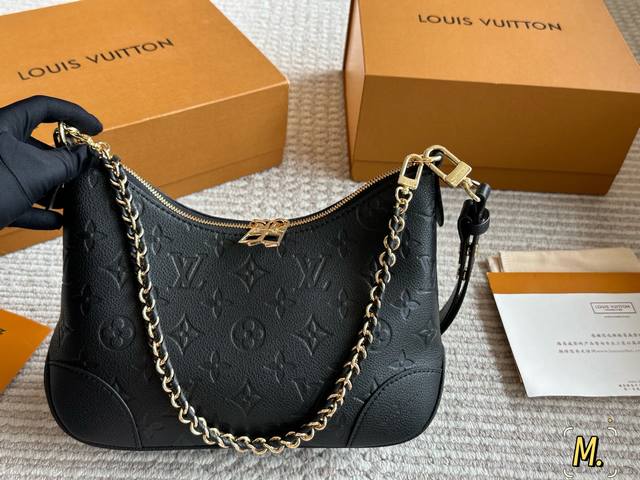 配盒 升级版 Size：29*16Cm L家 中古款牛角包 Vintage 经典单肩包 配置肩带链条 单肩斜挎都无敌好看百搭！