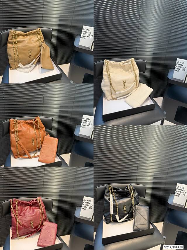 配盒子 圣罗兰太好搭配了呜呜呜 Ysl Bag 更酷哦！ 面料很耐造 高级感拉满 尺寸，30 33 货号81666