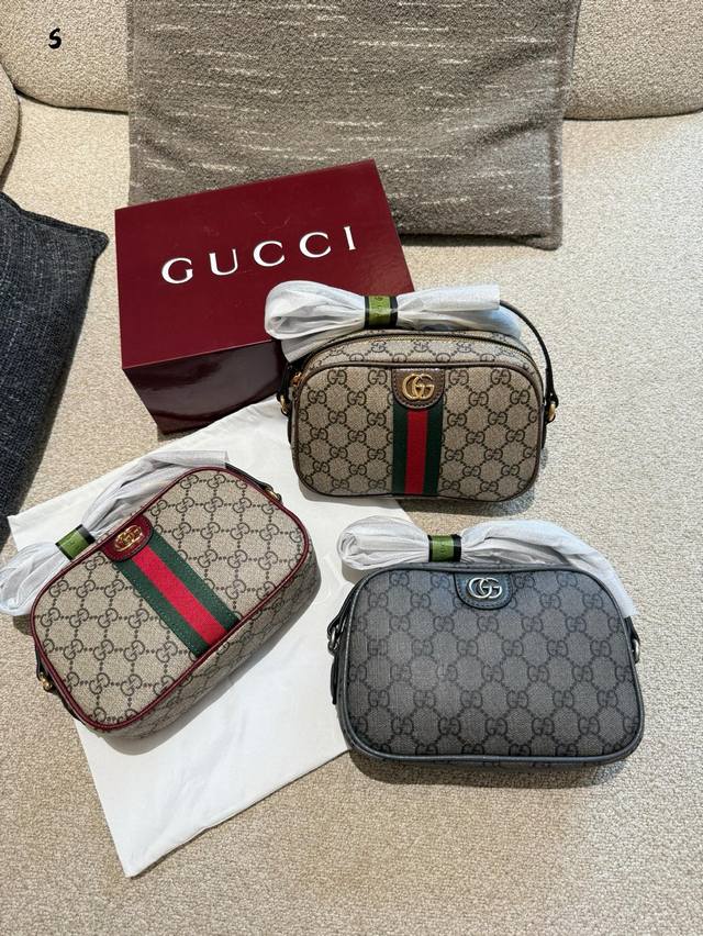 Gucci新款相机包18Cm配盒子