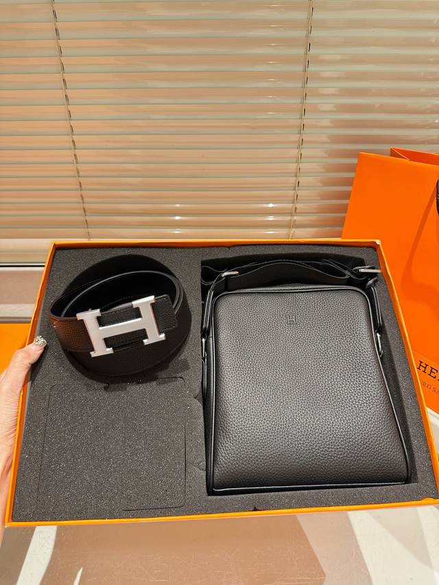 头层牛皮 礼盒 送男友必备品 实在太高级啦 皮带男包 高版本！腰带 牛皮皮带～热门款 男女通用皮带里面最火的版本啦～质量很好 全套包装！五金绝对不褪色 皮带头和