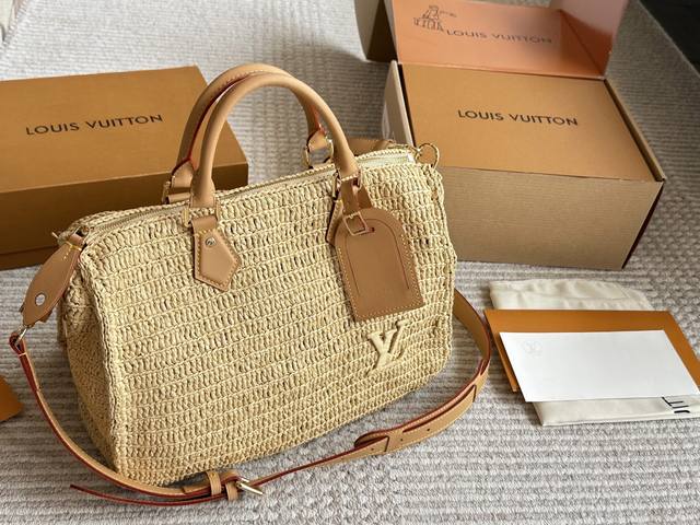 原单 配盒子 2025新款Size：30Cm L家 Speedy30 复刻版枕头包 原版五金 折叠 新款肩带真的吼吼好看 搜索 Lv 枕头包