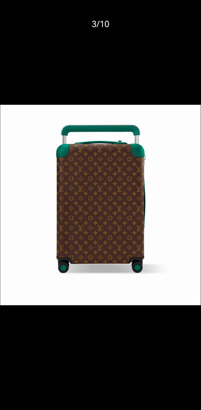 Fbb 独家实拍 老花蓝拉杆箱 K601蓝 Horizon 拉杆箱由工业设计翘楚 Marc Newson 构思，此次于 年秋季为 Monogram 帆布搭配亮彩