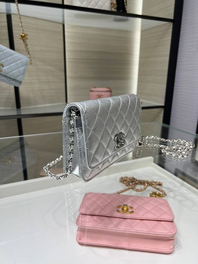 Ohanel 最新款 25B Woc 双C扣 调节扣链条包 进口羊皮 Ap5120Y 19Cm 065