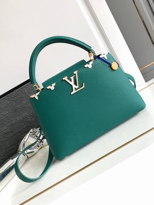 特级原厂 M23264 贝壳绿 动态芯片版 皮料是意大利A级皮料是在于品质、五金、面料、手工、油边、A级出品 尺寸:31.5X20X11Cm