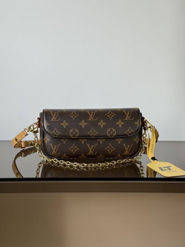 特级原厂 Wallet On Chain Ivy 手袋 型号: M81911 老花 163动态芯片版 材料: A级全钢五金 进口原厂面料 尺寸: 23.5124