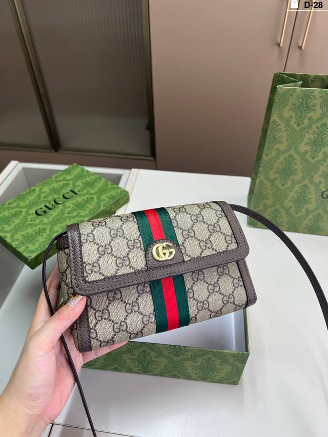 Gucci Ophidia邮差包 古奇 Ophidia邮差包， 真的是一眼就爱上了！ D-28尺寸20×12配盒