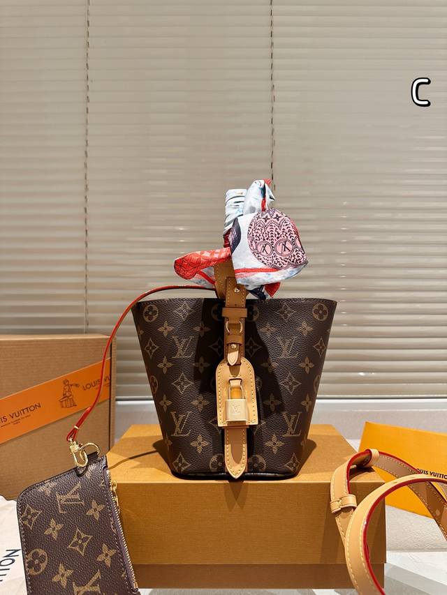 变码芯片 配丝巾 配礼盒新品 Lv专柜最新款All In Bb手提包 预测即将是下一个大爆款 尺寸17.19