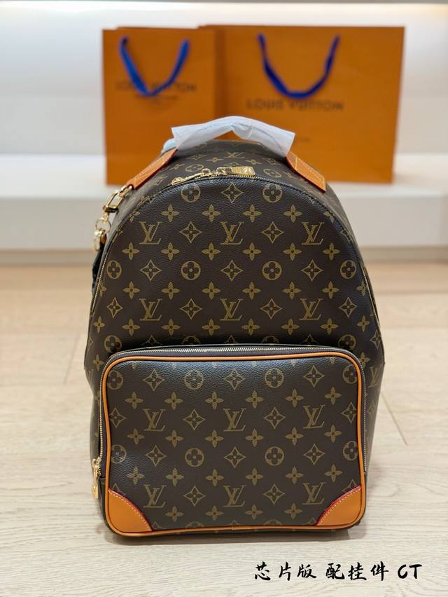 Lv 男士秋冬25主要系列探索背包 双肩包老花新款 32×40 无盒