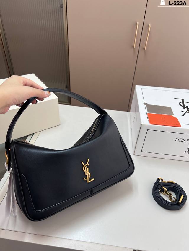 配镜子 圣罗兰Yslhobo饭盒包 复古优雅 满满的高级感 大小适中 容量感人 L-223A尺寸29×18折叠盒飞机盒