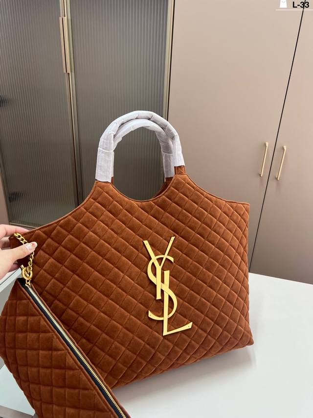 Ysl Icare托特包 Ysl Icare托特包～购物袋,火爆全网的Icare托特包,“自由炙热，舒适惬意，优雅是你，随性也是你”L-33尺寸36×34