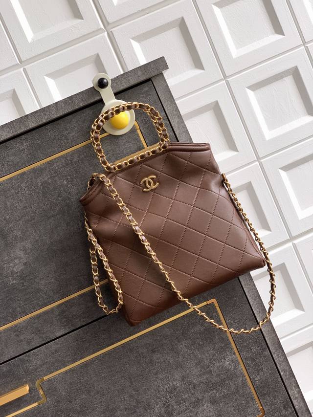 顶级原单 小號皮 咖啡深棕色 手感柔软细腻！ 贺贝、贺贝、贺贝 三个尺码可选大中小號5个颜色 克 兰 杏 灰 粉 麂皮系列、款26C 贺贝 Ohanelhand