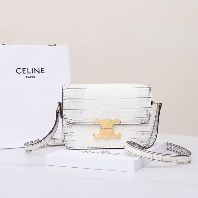 顶级原单 独家新款专柜品质，正品开发，顶级原单货，实物实拍，型号：188424，尺寸：18.5X14X6Cm，材质：独家定制鳄鱼纹牛皮，整个包是非常的上档次，简