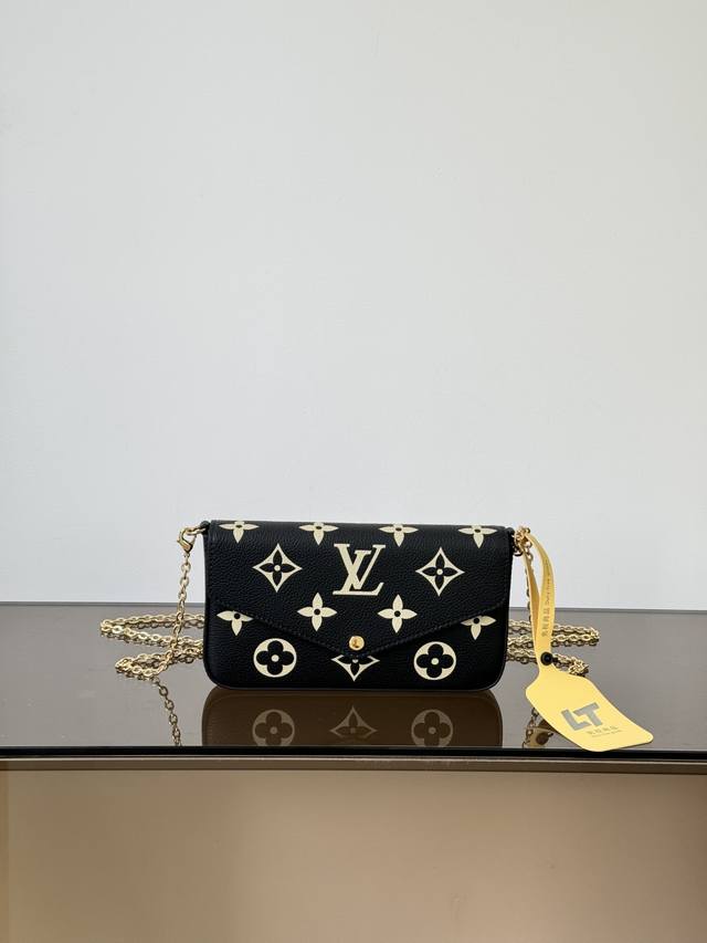 特级原厂 Pochette Felicie 链条包 型号: M82479 黑色 163动态芯片版 材料: A级全钢五金 进口原厂皮 尺寸: 21123Cm