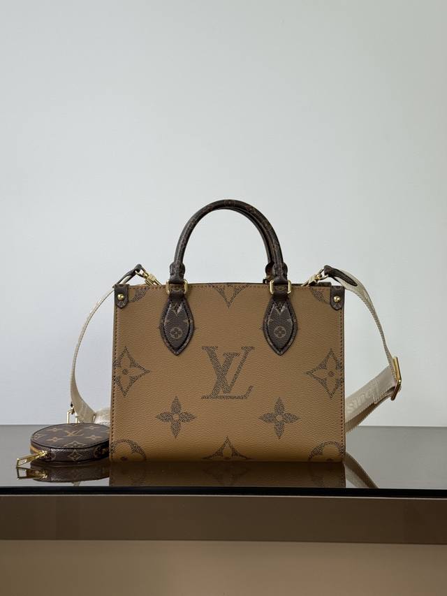 特级原厂 Onthego 小号手袋 型号: M46373 老花 163动态芯片版 材料: A级全钢五金 进口原厂面料 尺寸: 251911.5Cm