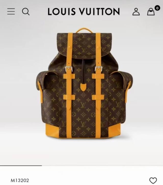 163C01 芯片 顶级原单 M13202 M12729头层牛皮M25240白彩 Christopher 小号双肩M41379此款Christopher小号双肩