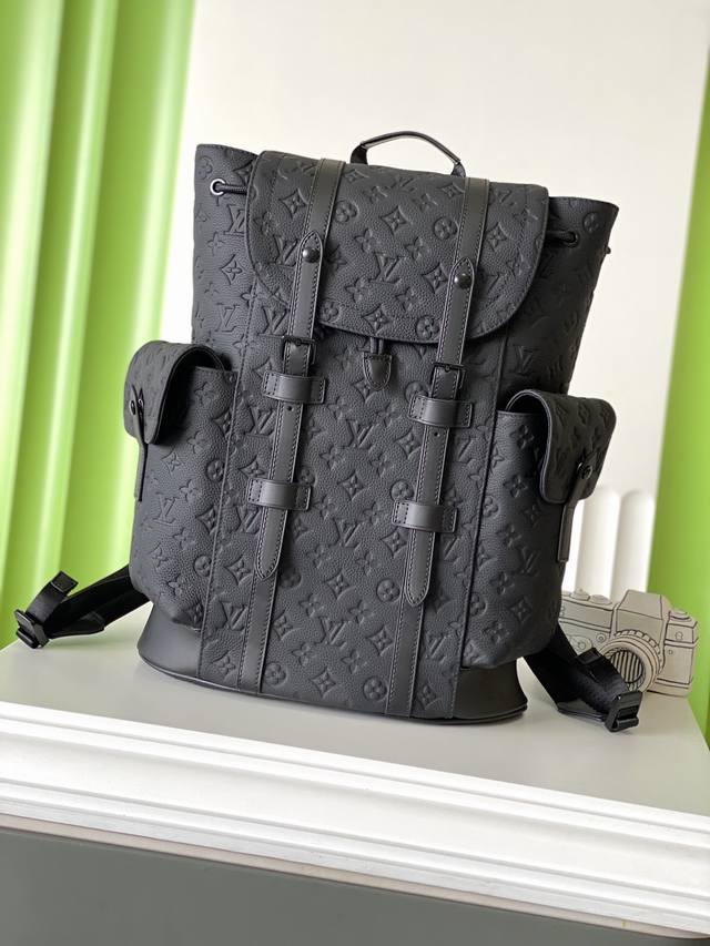 正品级 M55699 44×38×21 Christopher 全皮登山包 顶级原单 变码芯片