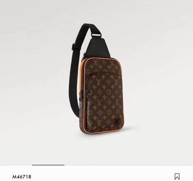 顶级原单 新款 Avenue 单肩包采用 Monogram Macassar 帆布和皮革饰边，释放英朗气度。帆布肩带及内衬为品牌经典注入可持续理念，拉链前袋和顶