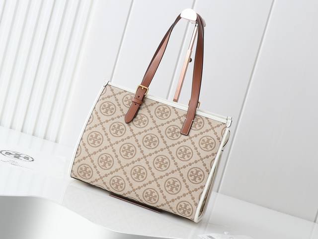 原单质量 购物袋系列，新品注意细节 Tb新 提花托特包33.6*26.4*13