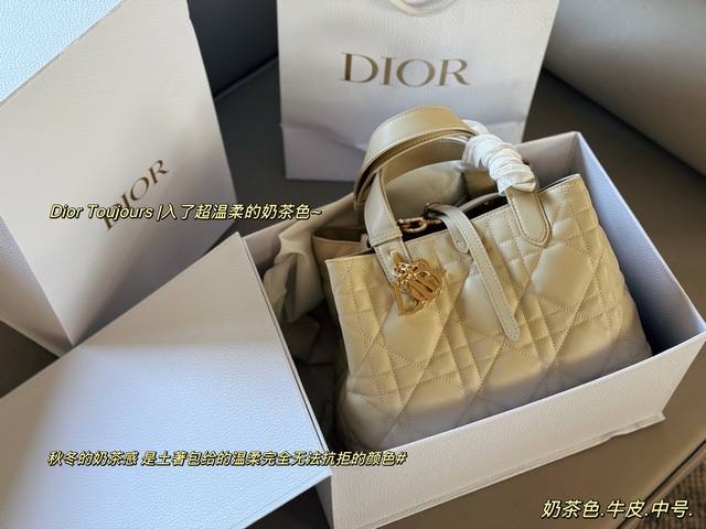 配盒 再次升级版 Size：28*21Cm 大号 D家 超火的Toujours 购物袋 个人觉得 包型真的很耐看！ 拒绝不了一点温柔米色系的东西！ 不大不小哦！