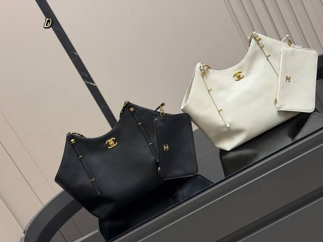 权志龙Gd同款大托特25S 香奈儿Maxi超大购物袋 上身谁都不爱Cool 装电脑上班通勤没问题 软软糯糯 尺寸:31.28Cm