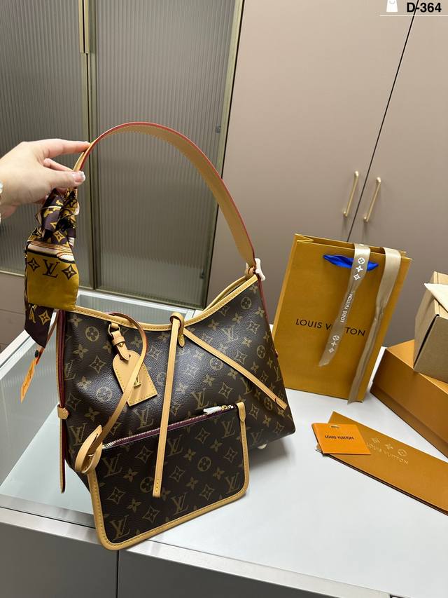 芯片版本 Lv凯瑞奥Carryallbb购物袋 新款购物袋 背上秒变气质女神 D-364尺寸30×21折叠盒飞机盒