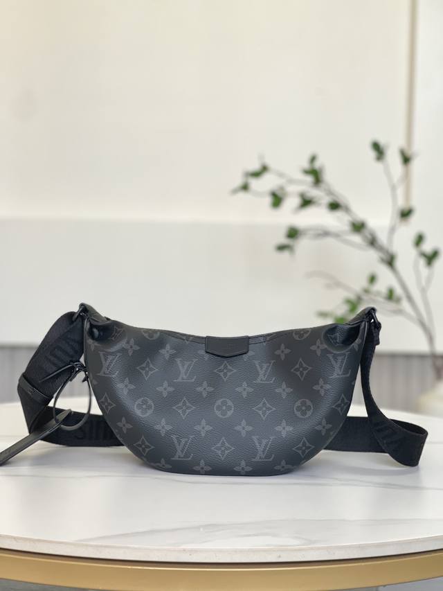 双11特价 47158 全新不退换 28.5 X 15 X 8 厘米 长度 X 高 X 宽 Monogram Eclipse 涂层帆布 牛皮革饰边 织物内衬 主