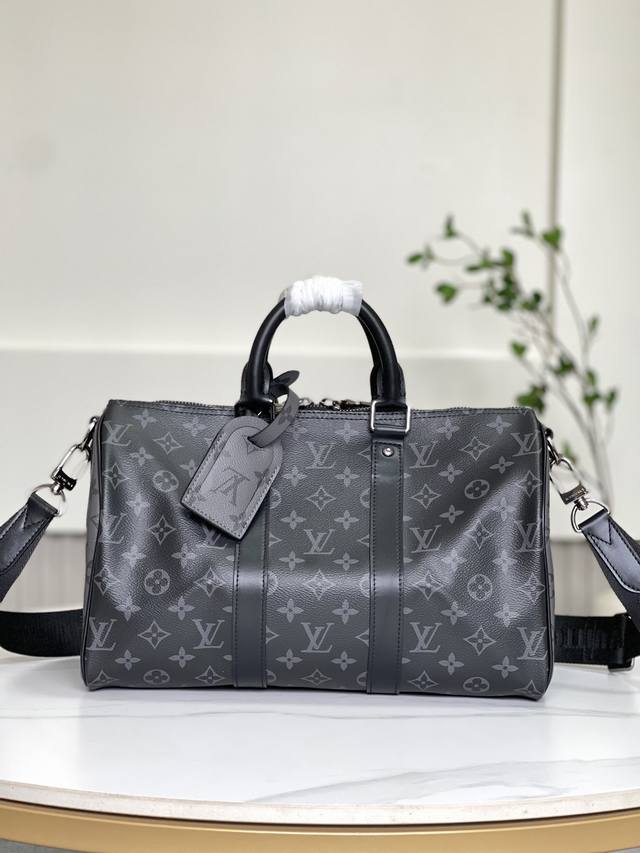 双11特价 46655 全新不退换 34 X 21 X 16 厘米 长度 X 高 X 宽 Monogram Eclipse 涂层帆布 牛皮革饰边 织物内衬 金属