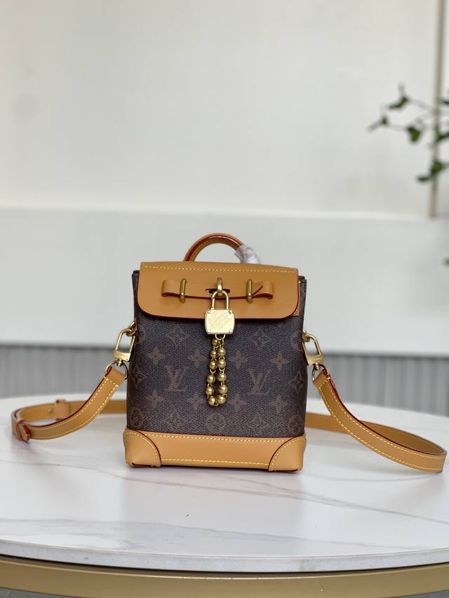 双11特价 11630 全新不退换 11630 16.5 X 20 X 8.5 厘米 长度 X 高 X 宽 Monogram Dust 涂层帆布 做旧牛皮革饰边