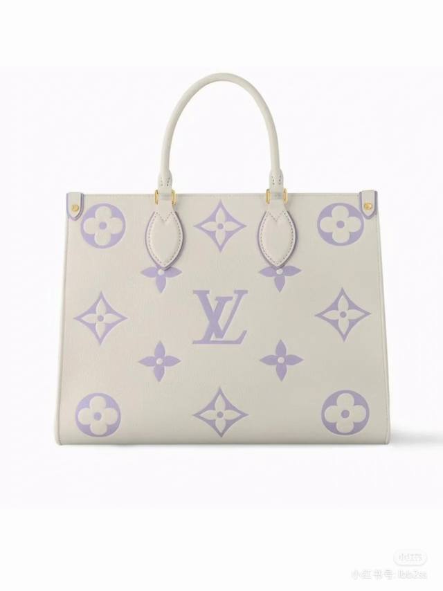 顶级原单 Onthego 中号手袋 M23937 紫色M46834蓝 M45595全黑M45494杏印45495黑印45496白印M46286粉色Monogra