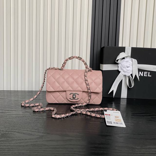 银链 Chanel25B双C Logo手柄 Cf Mini As5701 精致手柄设计更显时尚 颗粒牛皮配金属复古五金 质感耐磨耐用 经典设计风格 百搭实用 这