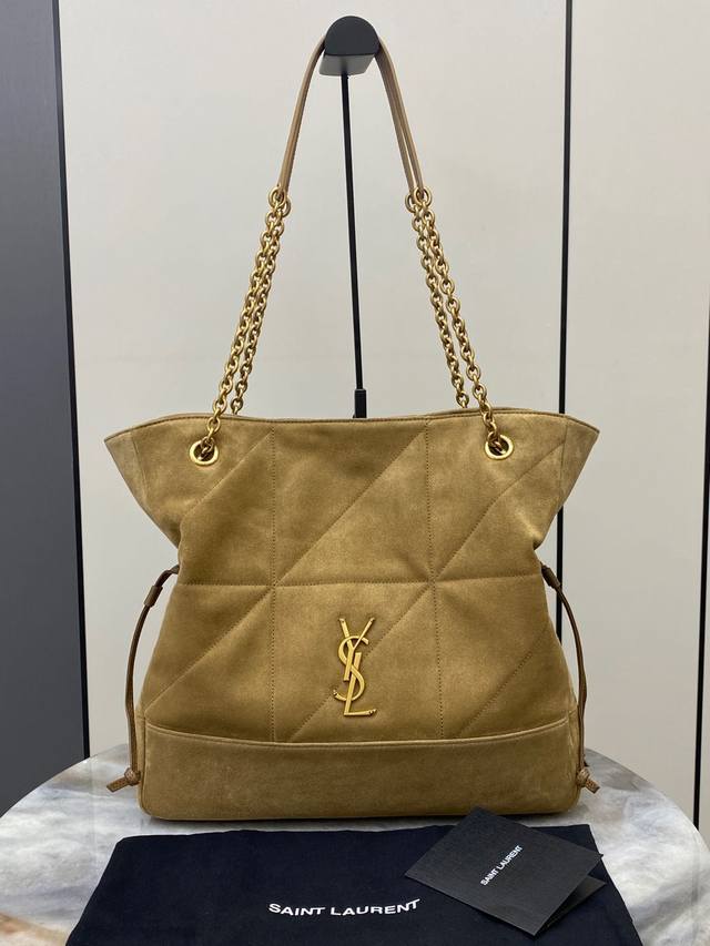 原厂皮 金叶棕 古金 全新升级版Ysl 新款Jamie 4.3 Large pochon羊皮腋下包，设计师真的太懂消费者需要什么了吧很多托特包的设计都没法让颜值
