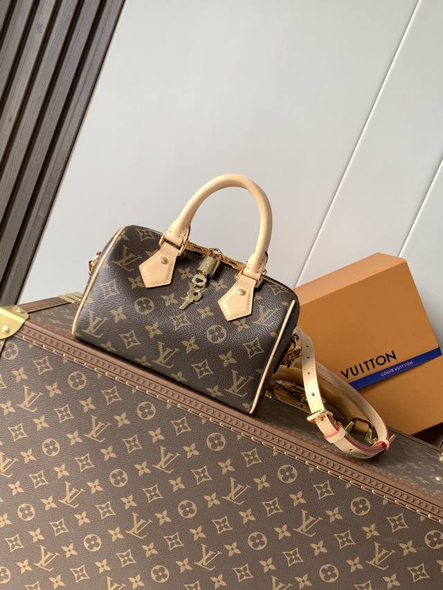 顶级原单，变码芯片 M46222米黄 M46234黑肩带 M46234皮肩带 M40489啡格 本款 Speedy BandoulièRe 20 手袋向品牌经典