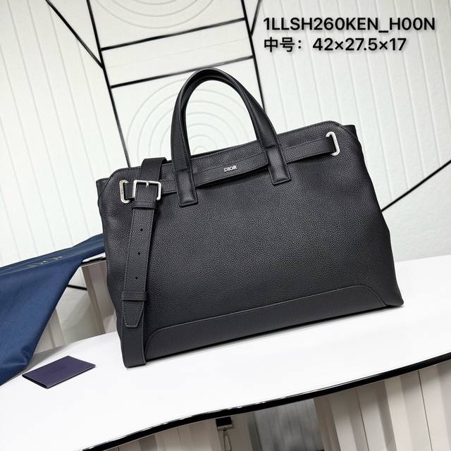 市场最高版本 原单品质 正品打版 保证进口头层牛皮拒绝二层皮，拒绝超纤皮 中号 Dior Normandie 手袋 黑色 Dior Icons 牛皮革 编号: