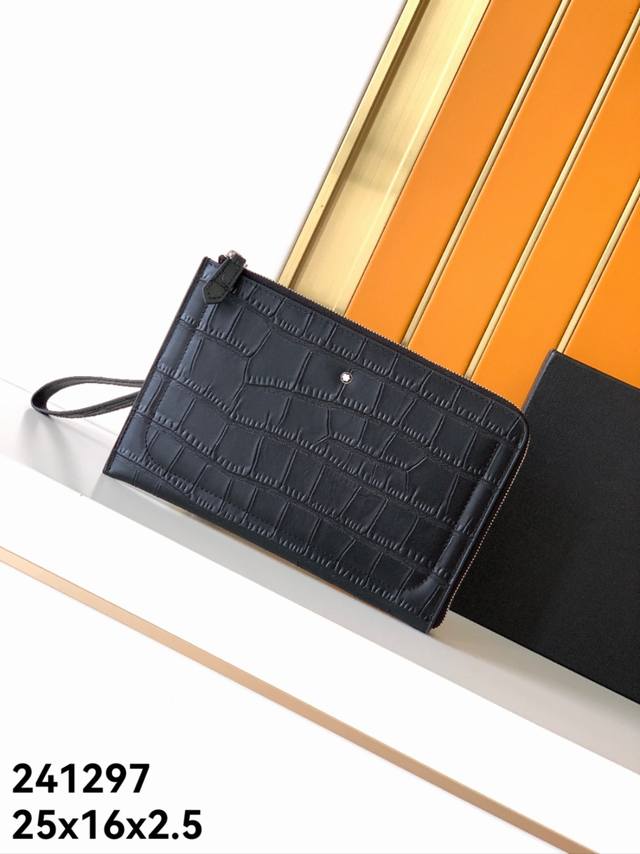 手包型号：新款241297#顶级原单货万宝家专柜同款：时尚高端款，高端鳄鱼皮配头层牛皮， 皮质手感超柔软，有内格加多卡位，专柜五金配件，配专柜盒子包装，尺寸：2