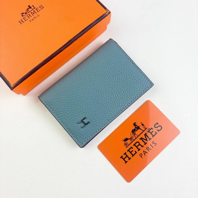 新品上新 Barenia Faubourg 小牛皮卡包 City 8Cc卡包，配有8个卡槽 Hermes 卡夹名片夹 材质:进口Togo牛皮 尺寸：8*11.5