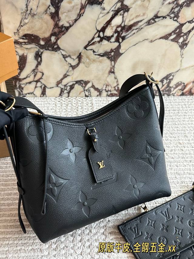 原版牛皮 全钢五金 路易威登Lv Carryall小号