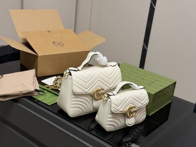 配折叠盒飞机盒 Size：20Cm 25Cm Gg Marmont 邮差 经典款啦 质量超好 性价比高 古奇牛皮品质