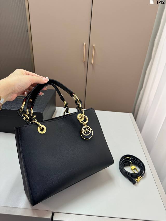 T-12尺寸25×19配盒 Mk 新款老花托特包购物袋托特包标志性Logo印花，手提斜挎，出行、游玩都可以带上它