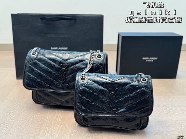 飞机盒 Ysl圣罗兰Niki斜跨包 自由炙热 舒适惬意 优雅 随性 时尚百搭 尺寸：28 20 22 16