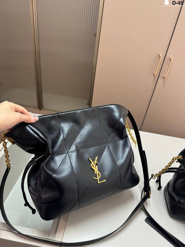 大 D-45尺寸30×28 25×24折叠盒 圣罗兰Ysl新款福袋包托特包 托特包简约的包身 解锁时尚魅力可盐可甜 整条街最靓的女孩