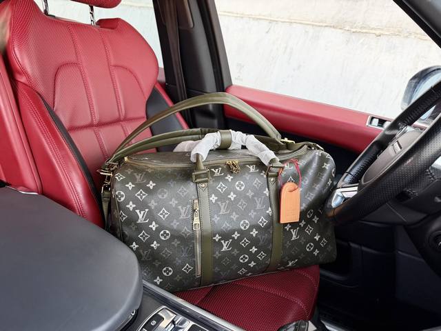 高端货 新款 “Louis Vuitton”Lv旅行袋 路易威登旅行袋 斜挎手提包 M26964 Louis Vuitton Keepall 50 Ss26 金
