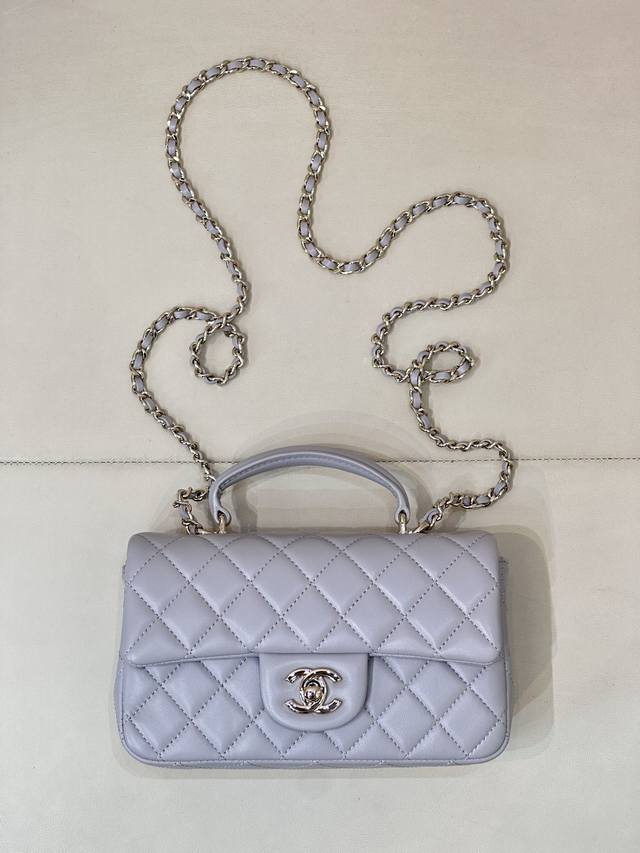 2431 浅灰色 羊皮 皮料手柄