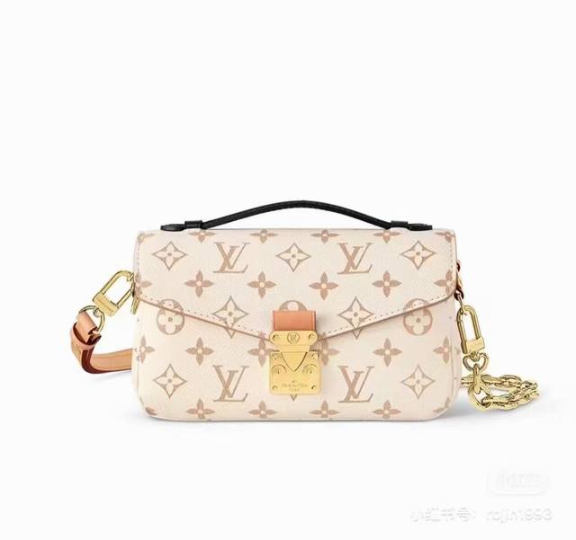 变码芯片 顶级原单复刻独家实拍M46914白花，pochette MéTis East West 手袋选用 Monogram 帆布、牛皮革饰边和 S-Lock