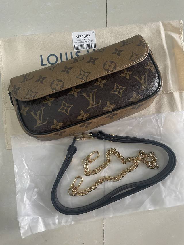 全钢全套 客定发货实拍Ivy拼色手袋 M26587