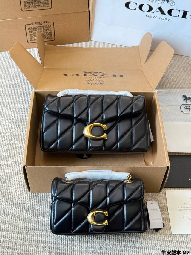 牛皮版本 p p240 Coach 蔻驰｜All Black链条 Otabby 系列新款 Coach 链条 ”。包包天花板来啦~ 暗黑系高级感拉满的全黑金属扣、