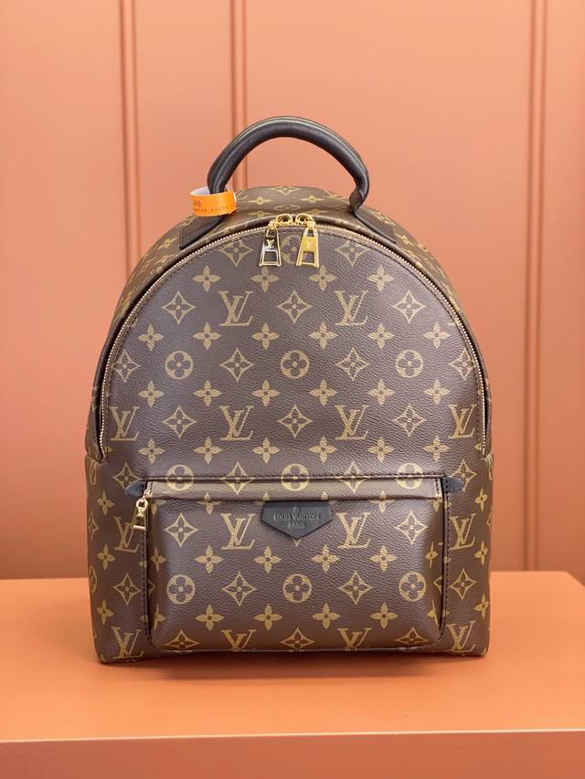 特级Mb芯片版原厂皮 DDD Palm Springs 中号双肩包 DDD 型号：M44874 DDD 材料：A级全钢五金，进口原厂面料 DDD 包装：全套原厂